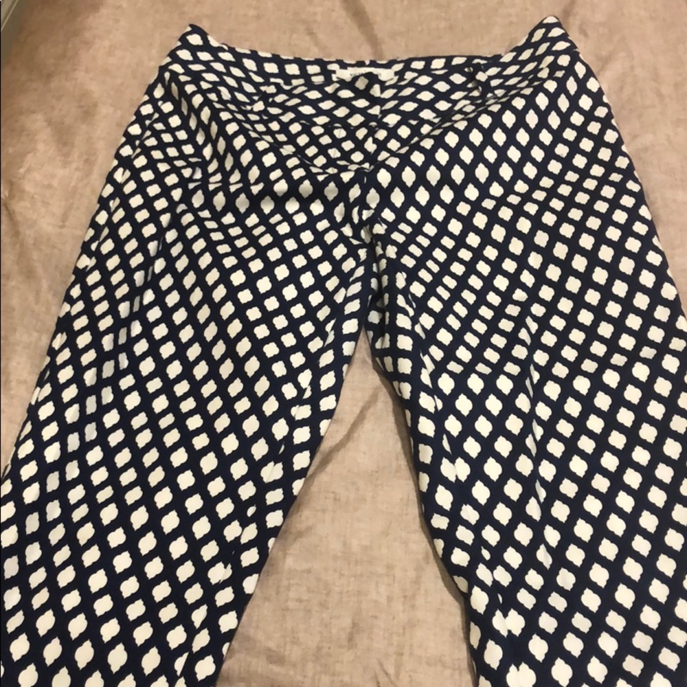 White House | Black Market - Navy Patterned Pants